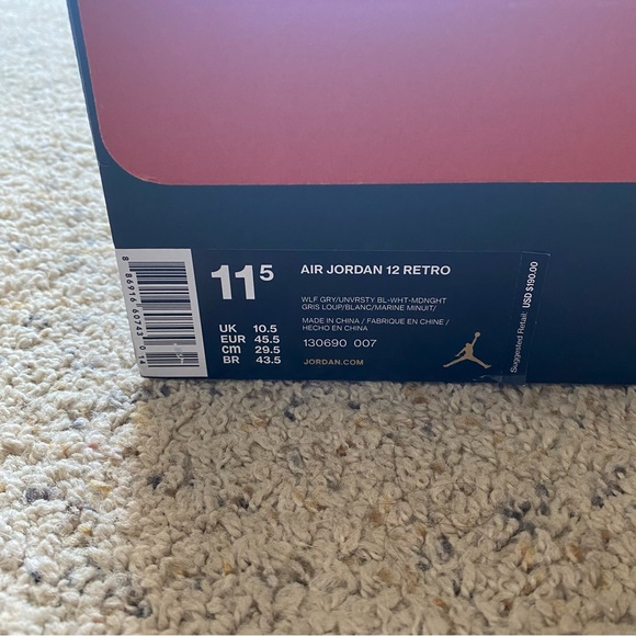 ‼️Air Jordan 12 Retro Shoes in Grey University Blue‼️ main image 8